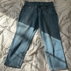 High-rise curvy OG straight secret smooth pockets jeans